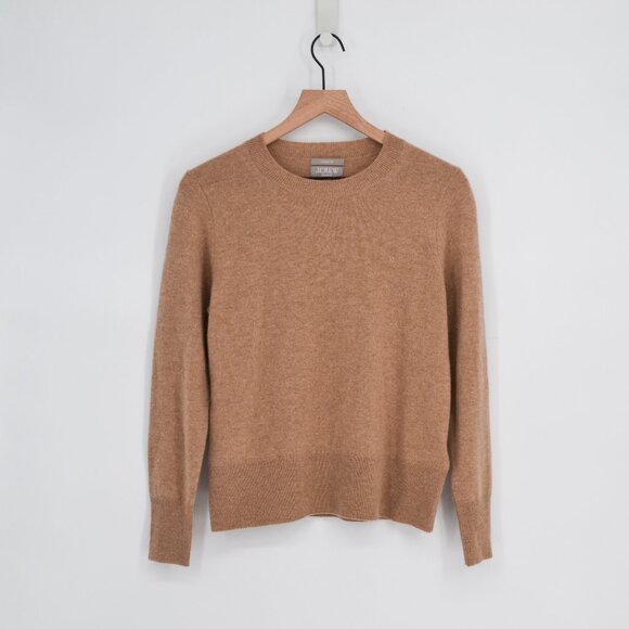 J. Crew Sweaters - J Crew 100% Cashmere Classic Fit Crewneck Sweater in Heather Caramel Women's S